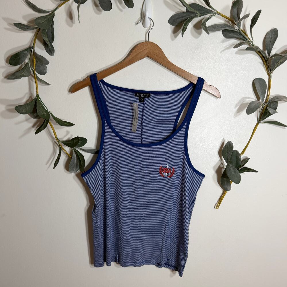 NWT J.Crew USA Striped Tank Top LAST CALL